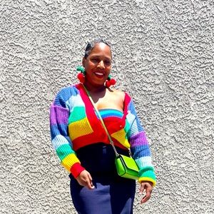 Rainbow Cardigan set